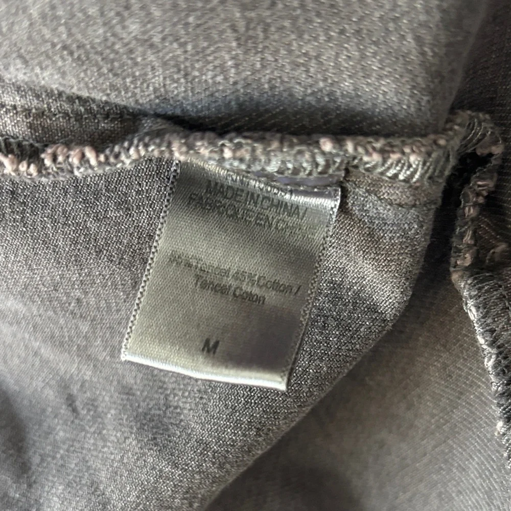 NWT YFB Zeplin Long Sleeve Mini Dress Wrap Belted Dark Gray Tencel Blend Size M - Picture 7 of 7